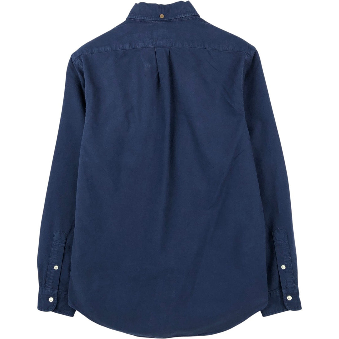 Ralph Lauren long-sleeved button-down shirt, men's size S cotton navy blue type Vintage Second Hand