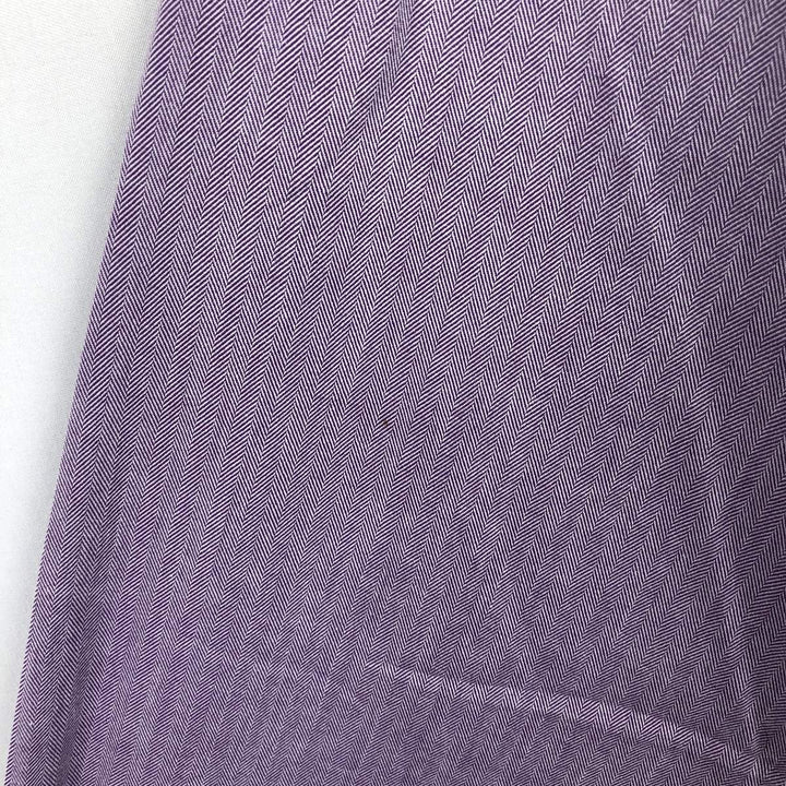 Ralph Lauren CLASSIC FIT herringbone long-sleeve button-down shirt, men's size L (approx.) cotton purple type Vintage Second Hand