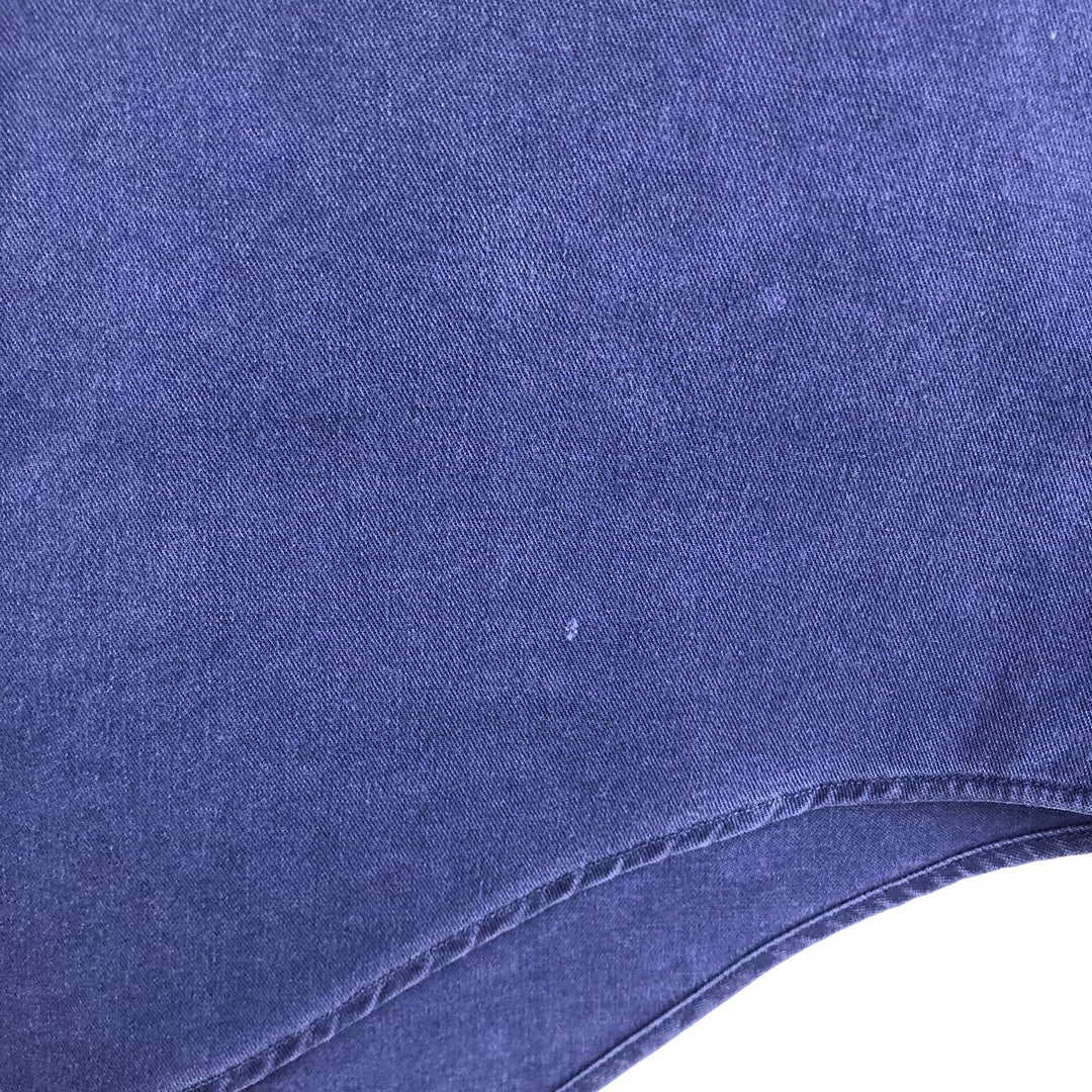 Ralph Lauren POLO by Ralph Lauren long sleeve button down shirt, men's size L cotton navy blue type Vintage Second Hand