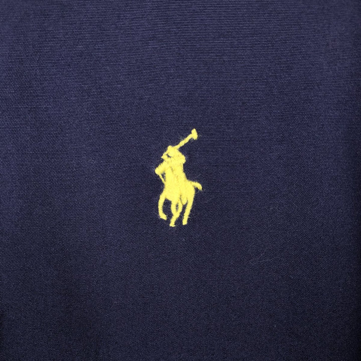 Ralph Lauren POLO RALPH LAUREN Long Sleeve Button Down Shirt Men's Size L cotton navy blue type Vintage Second Hand
