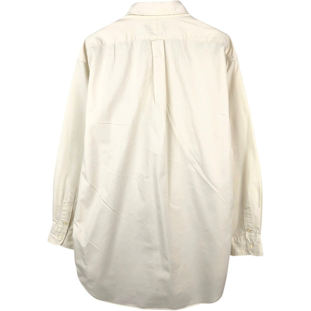 Ralph Lauren BLAKE long sleeve button down shirt, men's size M cotton pale white type Vintage Second Hand