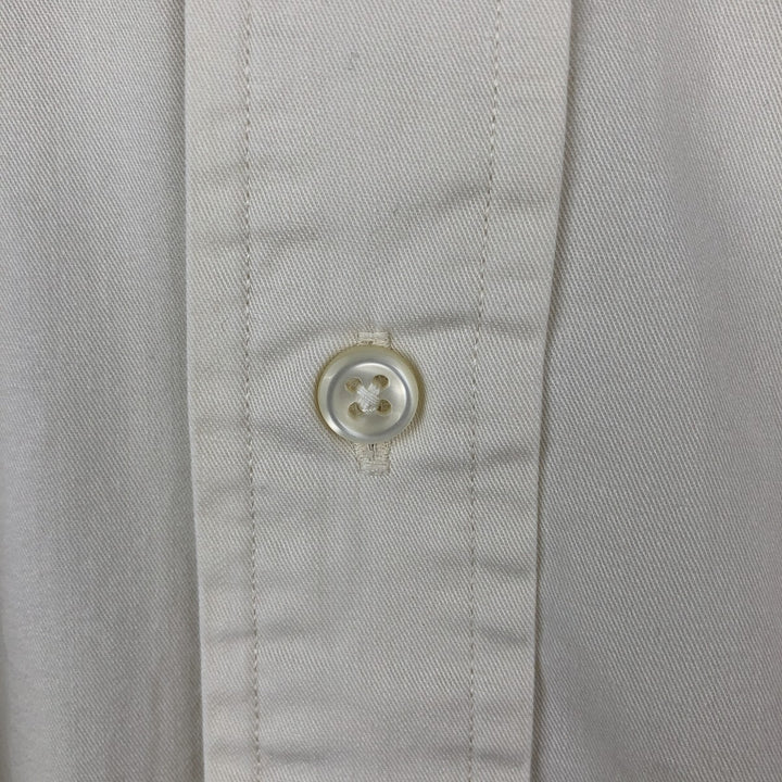 Ralph Lauren BLAKE long sleeve button down shirt, men's size M cotton pale white type Vintage Second Hand