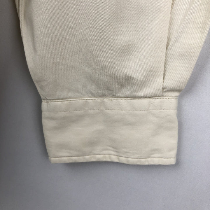 Ralph Lauren BLAKE long sleeve button down shirt, men's size M cotton pale white type Vintage Second Hand