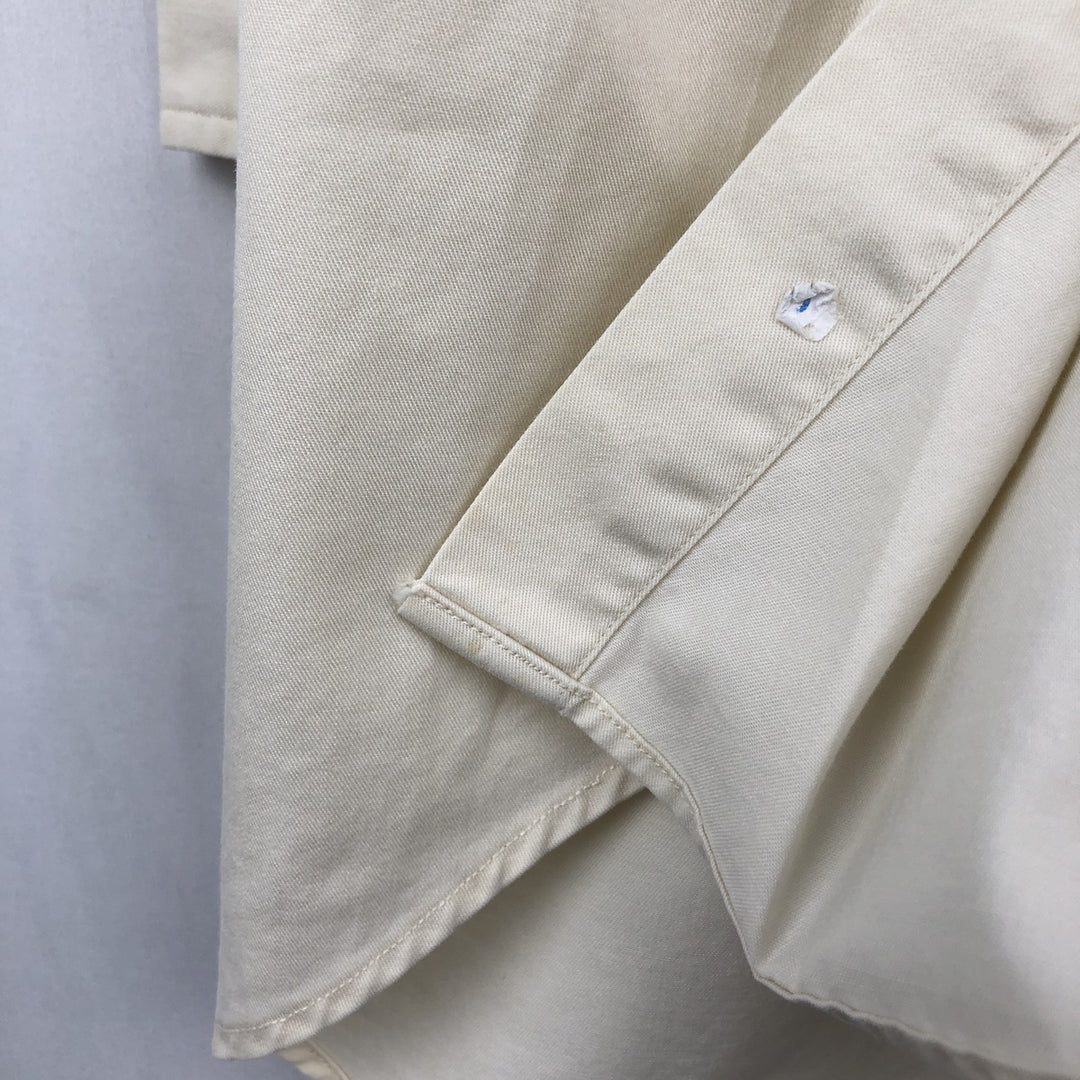Ralph Lauren BLAKE long sleeve button down shirt, men's size M cotton pale white type Vintage Second Hand
