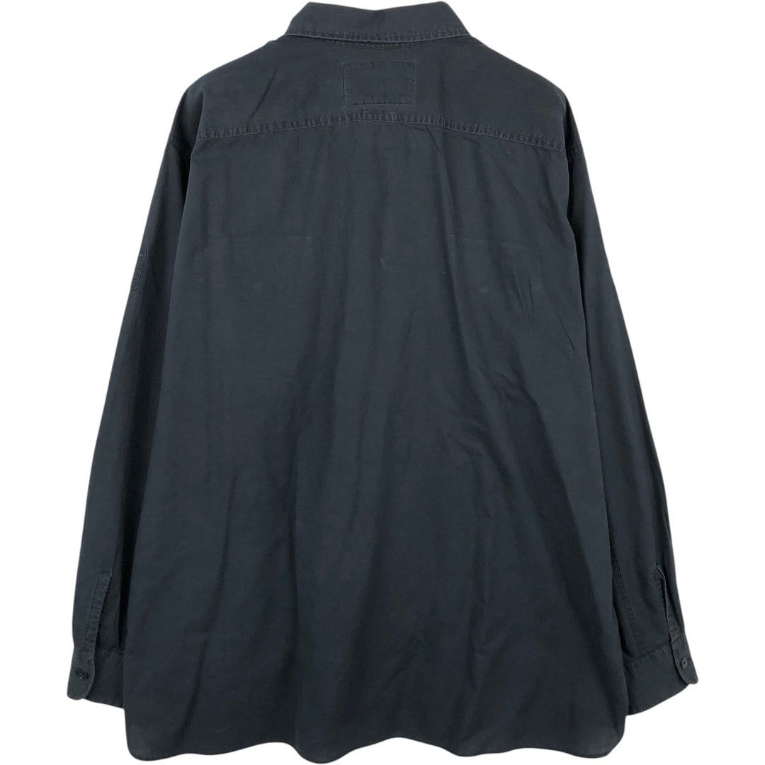 Ralph Lauren POLO SPORT RALPH LAUREN Long-Sleeve Cotton Shirt, Men's Size XL (approx.) cotton black type Vintage Second Hand