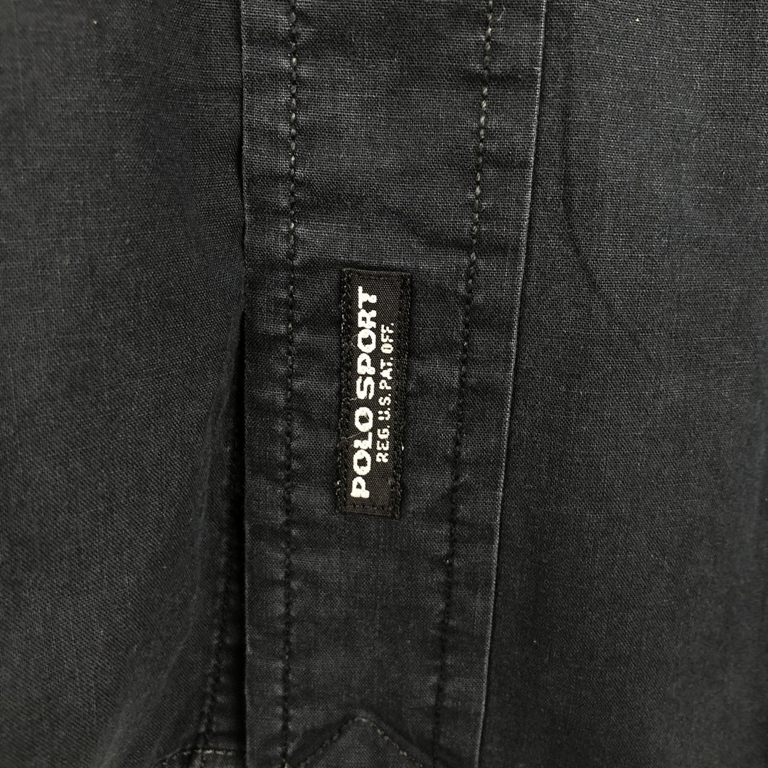 Ralph Lauren POLO SPORT RALPH LAUREN Long-Sleeve Cotton Shirt, Men's Size XL (approx.) cotton black type Vintage Second Hand