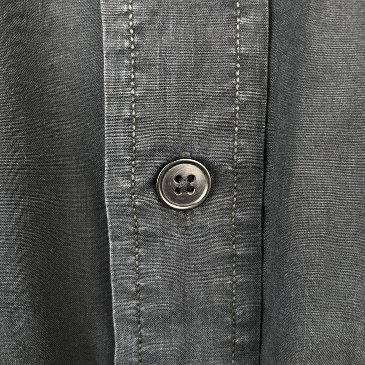 Ralph Lauren POLO SPORT RALPH LAUREN Long-Sleeve Cotton Shirt, Men's Size XL (approx.) cotton black type Vintage Second Hand