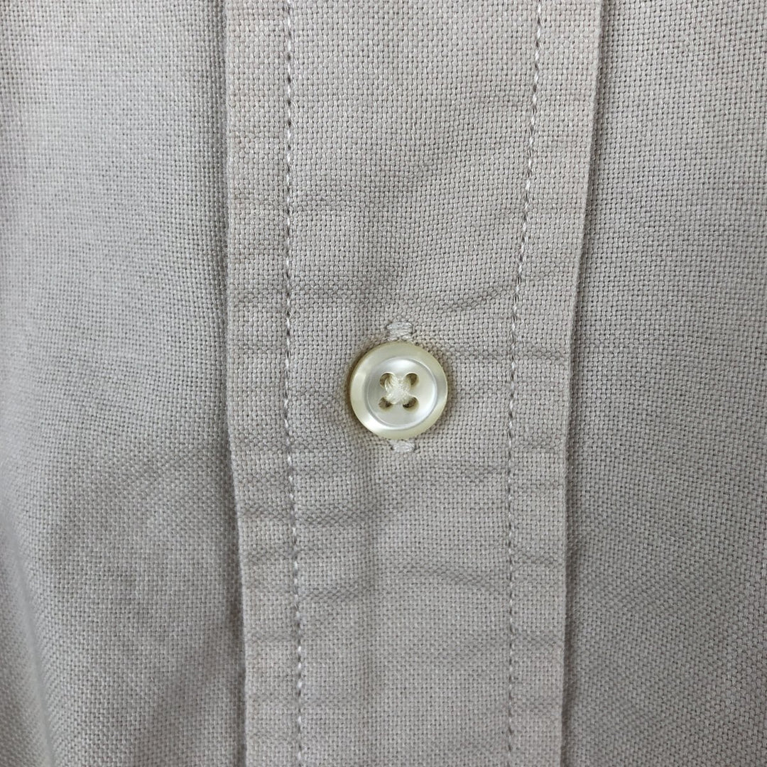 Ralph Lauren RALPH LAUREN JEANS CO. Long-sleeved button-down shirt, men's size XL (approx.) cotton Beige type Vintage Second Hand