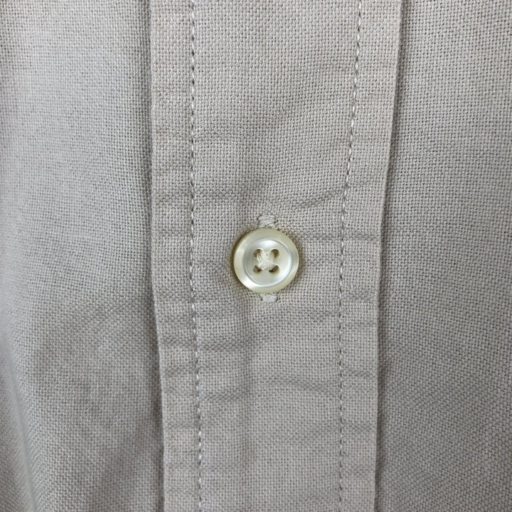 Ralph Lauren RALPH LAUREN JEANS CO. Long-sleeved button-down shirt, men's size XL (approx.) cotton Beige type Vintage Second Hand