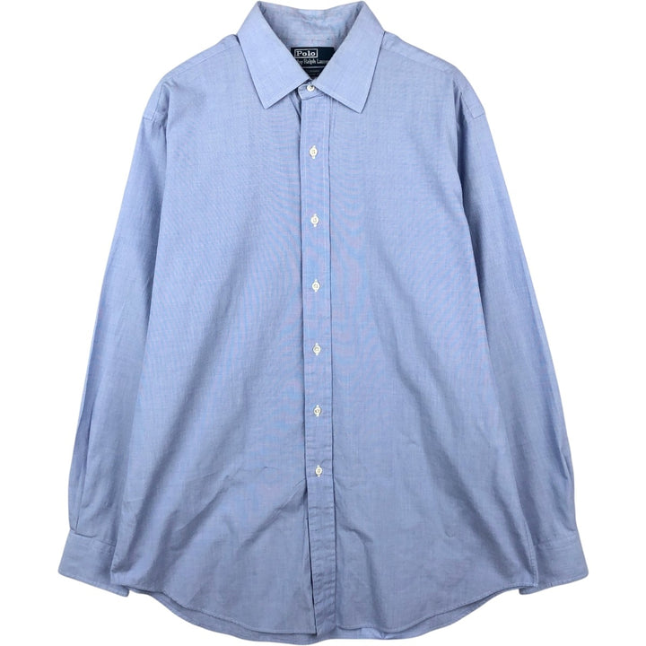 Ralph Lauren CURHAM CLASSIC FIT Long-Sleeve Cotton Shirt, Men's Size L (approx.) cotton Blue type light blue Vintage Second Hand