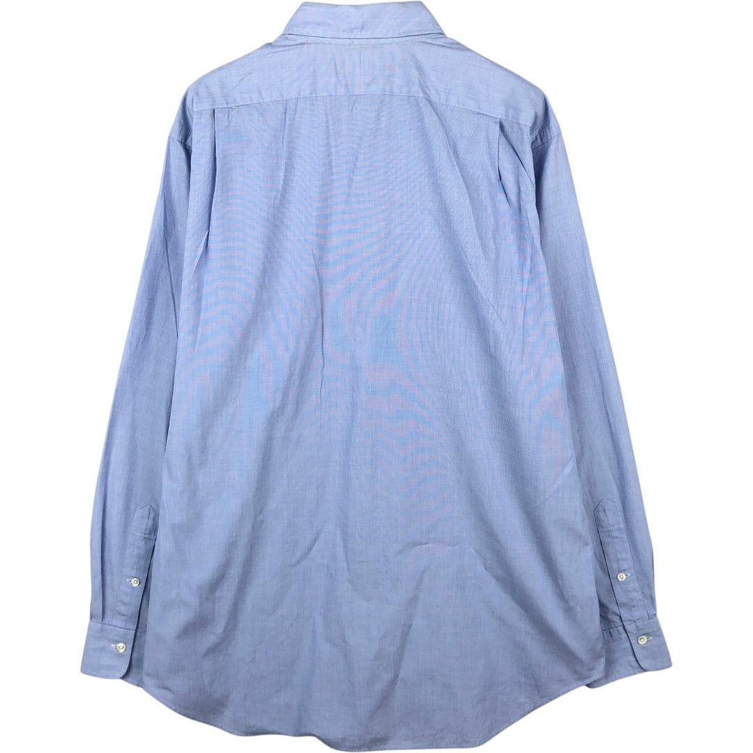Ralph Lauren CURHAM CLASSIC FIT Long-Sleeve Cotton Shirt, Men's Size L (approx.) cotton Blue type light blue Vintage Second Hand