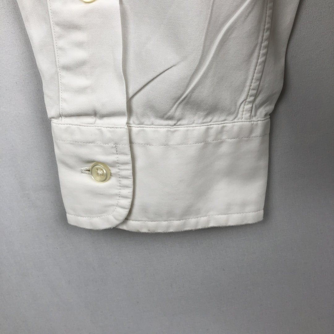 Ralph Lauren Classic Fit Long Sleeve Button Down Shirt, Men's Size L cotton white type Vintage Second Hand