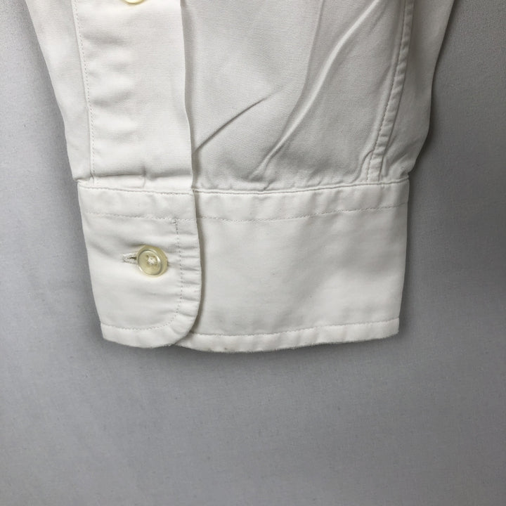 Ralph Lauren Classic Fit Long Sleeve Button Down Shirt, Men's Size L cotton white type Vintage Second Hand