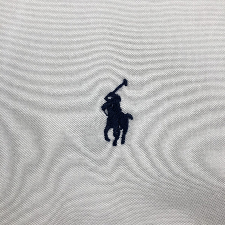 Ralph Lauren YARMOUTH long sleeve button down shirt, men's size L cotton white type Vintage Second Hand