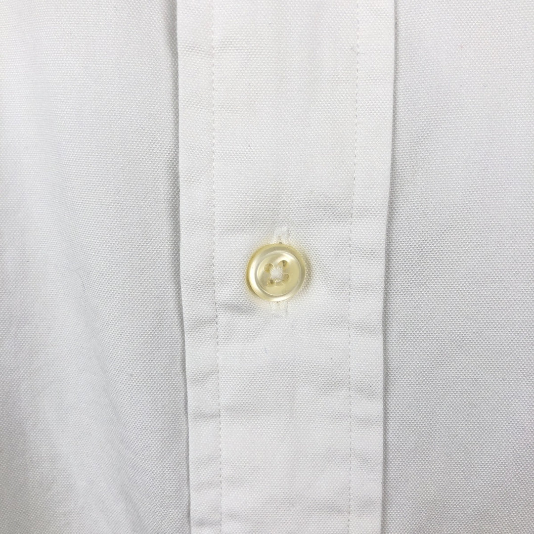 Ralph Lauren YARMOUTH long sleeve button down shirt, men's size L cotton white type Vintage Second Hand