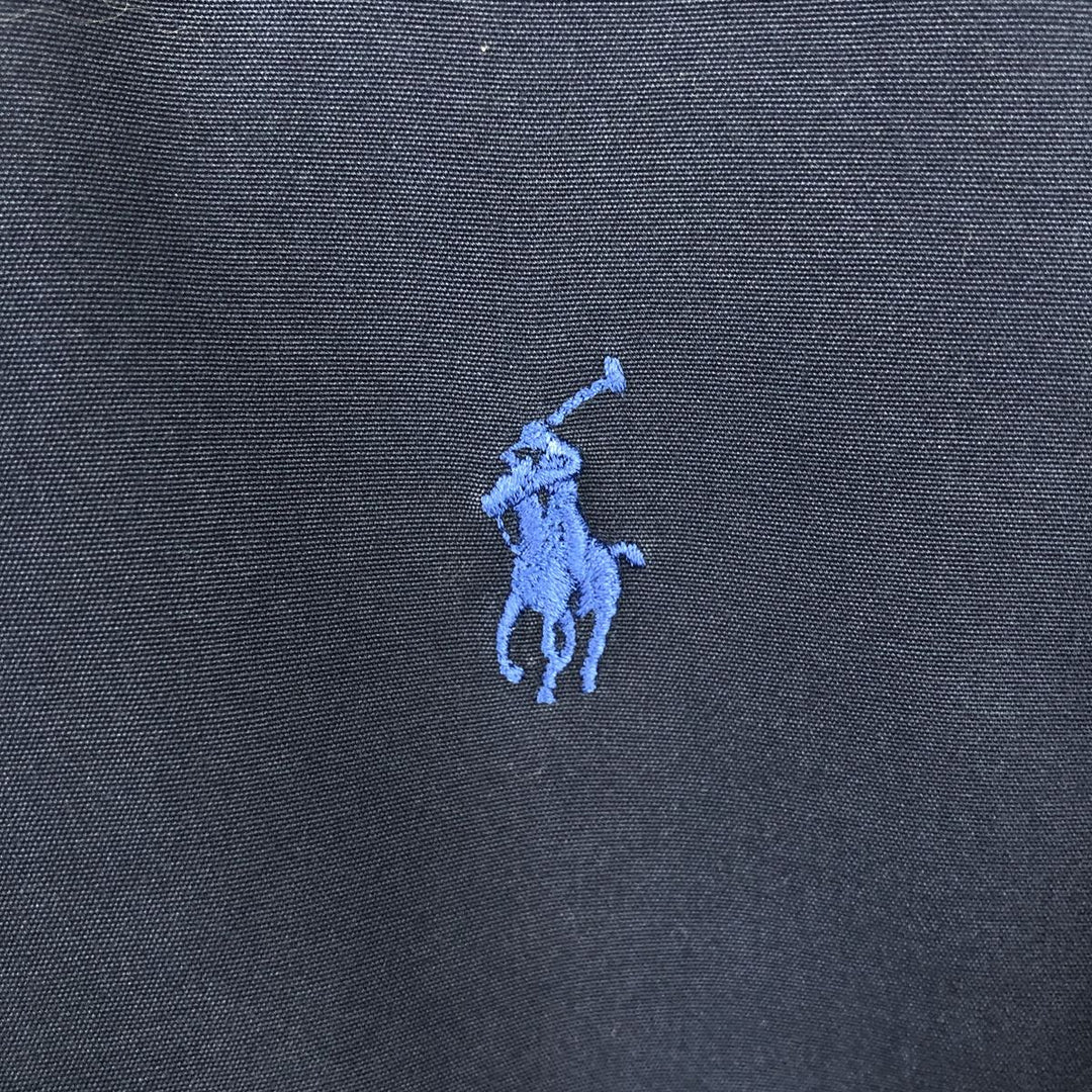 Ralph Lauren BLAKE long sleeve button down shirt, men's size L cotton navy blue type Vintage Second Hand