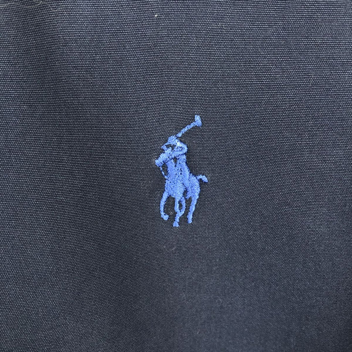 Ralph Lauren BLAKE long sleeve button down shirt, men's size L cotton navy blue type Vintage Second Hand