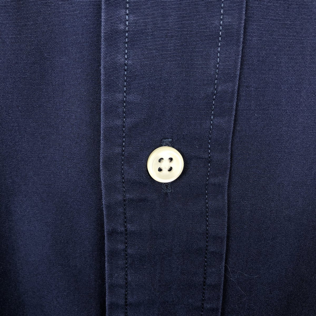 Ralph Lauren BLAKE long sleeve button down shirt, men's size L cotton navy blue type Vintage Second Hand