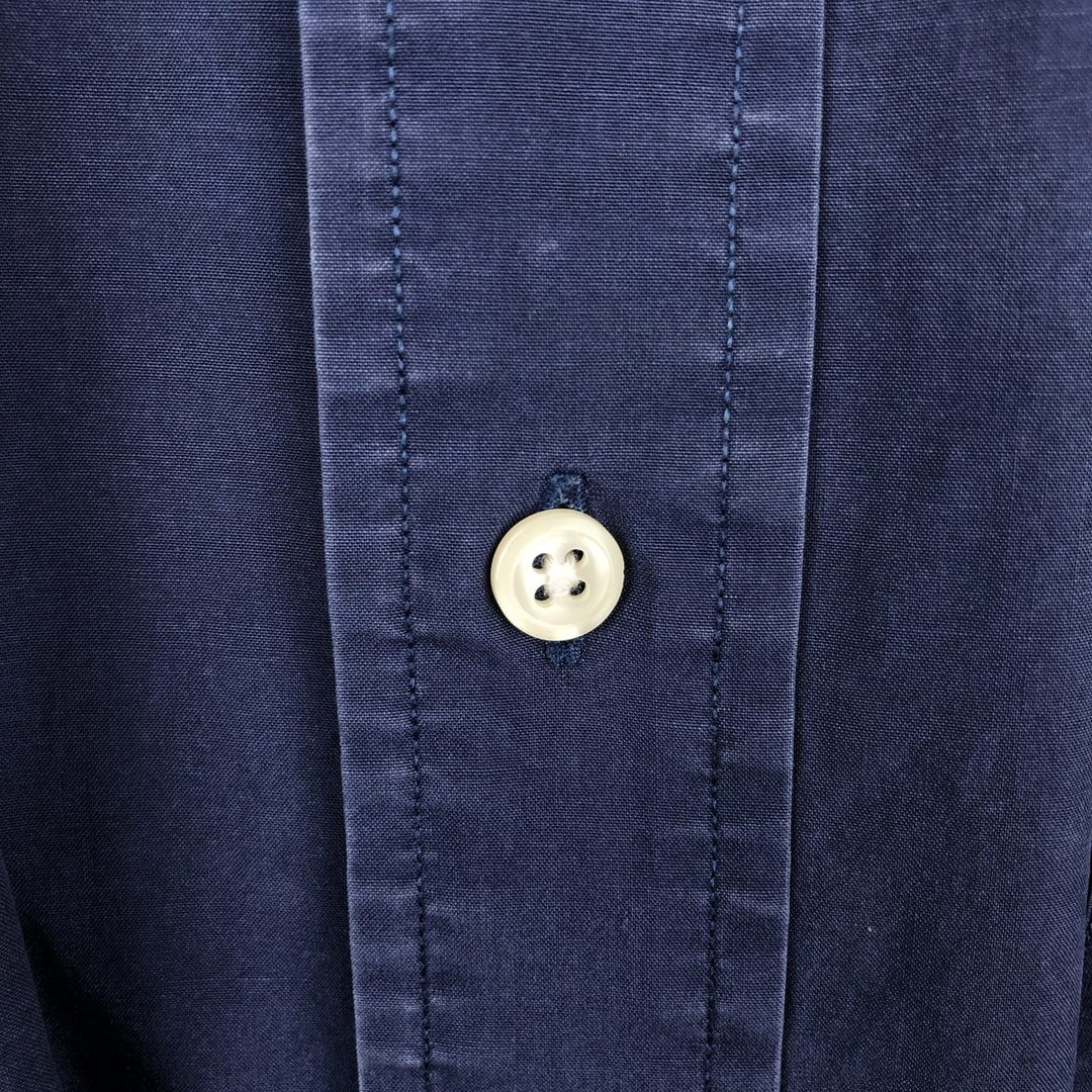 Ralph Lauren Andrew Long Sleeve Cotton Shirt, Men's XL cotton navy blue type Vintage Second Hand