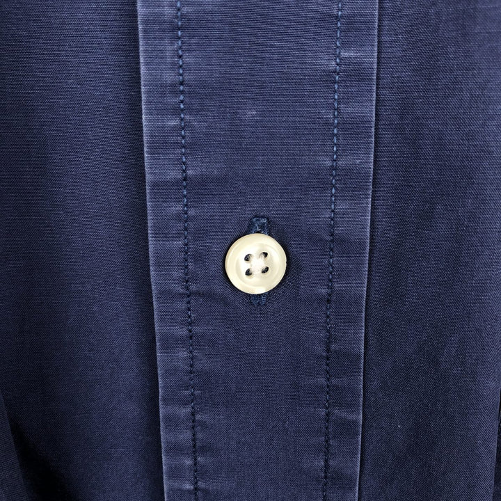 Ralph Lauren Andrew Long Sleeve Cotton Shirt, Men's XL cotton navy blue type Vintage Second Hand