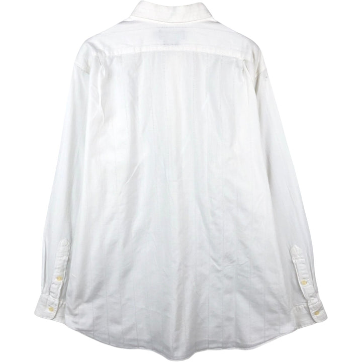 Ralph Lauren CHAPMAN Long-Sleeve Cotton Shirt, Men's Size L (approx.) cotton white type Vintage Second Hand