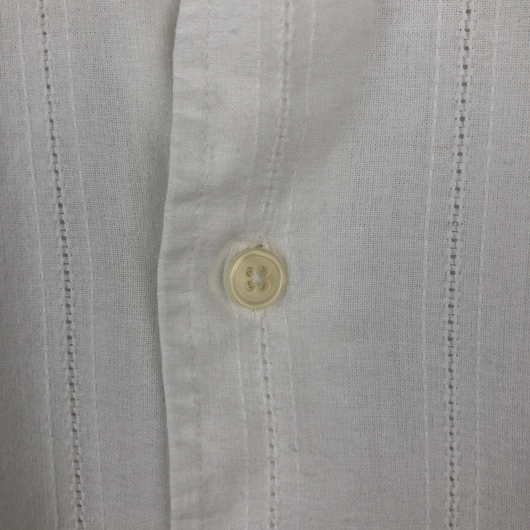 Ralph Lauren CHAPMAN Long-Sleeve Cotton Shirt, Men's Size L (approx.) cotton white type Vintage Second Hand