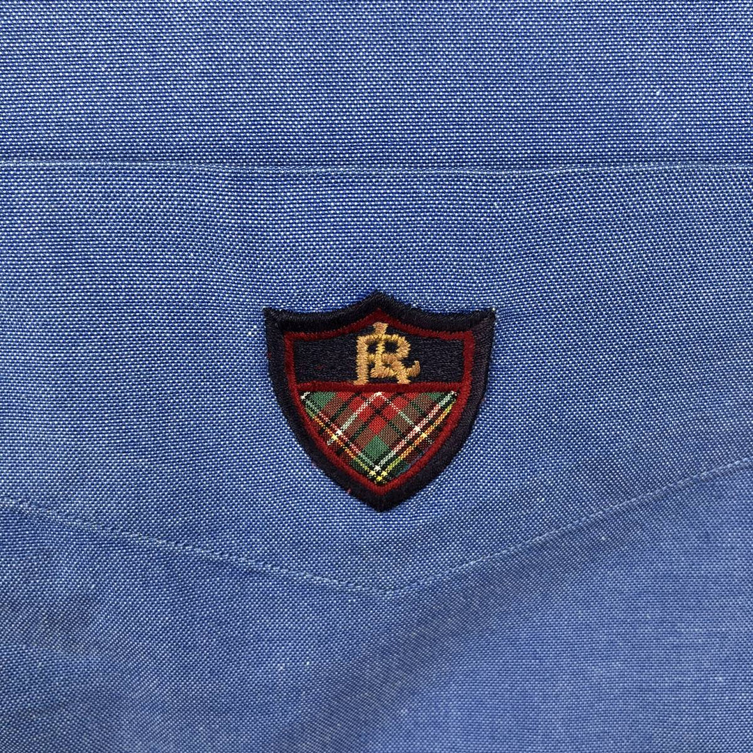 Ralph Lauren RALPH LAUREN GOLF TILDEN long sleeve button down shirt men's size L cotton blue type Vintage Second Hand