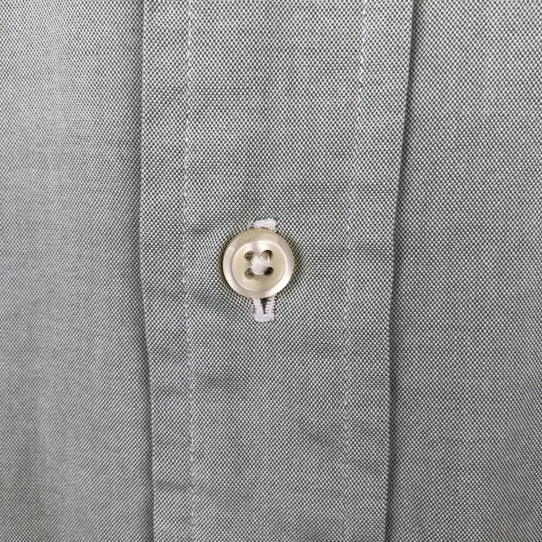 Ralph Lauren Classic Fit Long Sleeve Button Down Shirt Men's XL cotton Khaki type sage green Vintage Second Hand