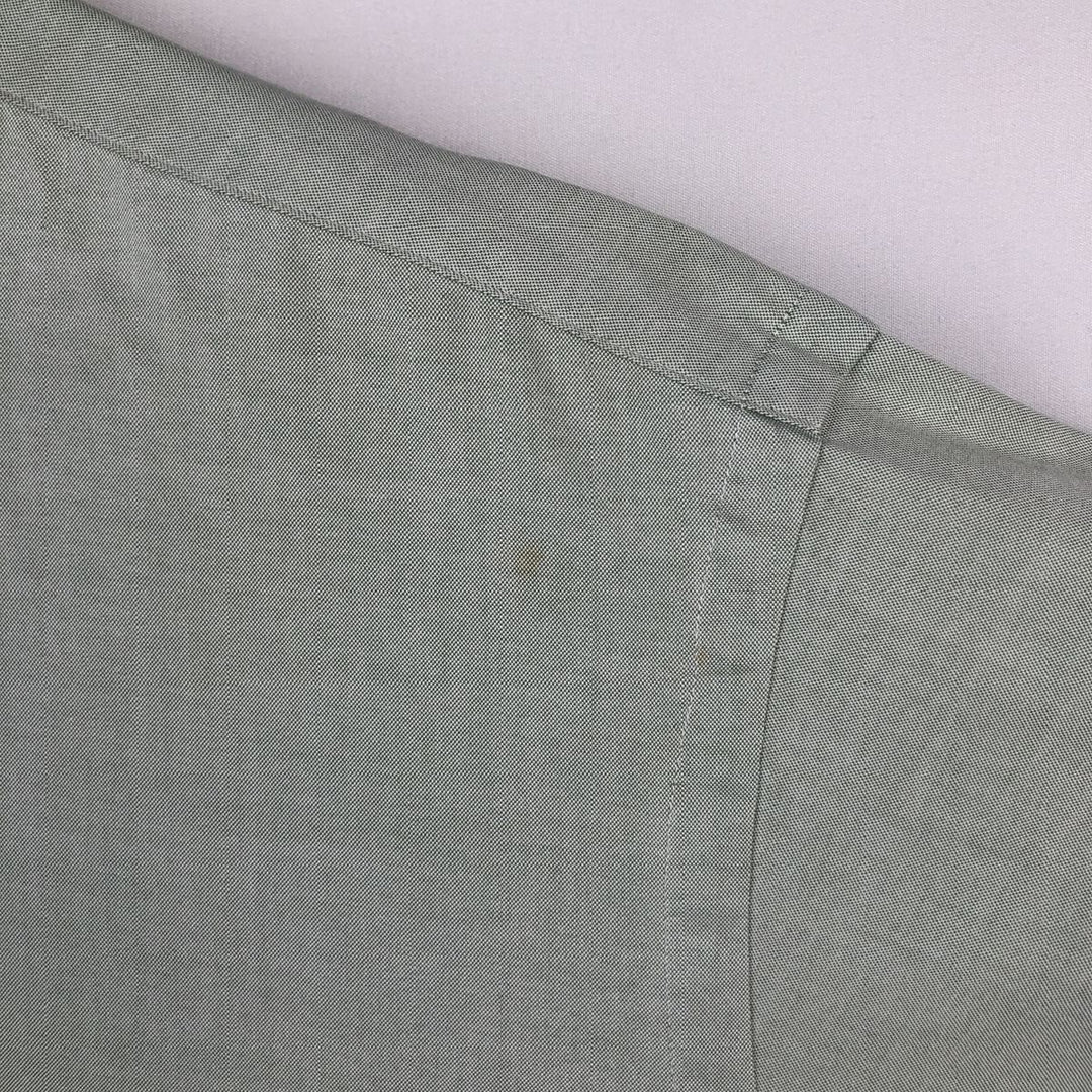Ralph Lauren Classic Fit Long Sleeve Button Down Shirt Men's XL cotton Khaki type sage green Vintage Second Hand