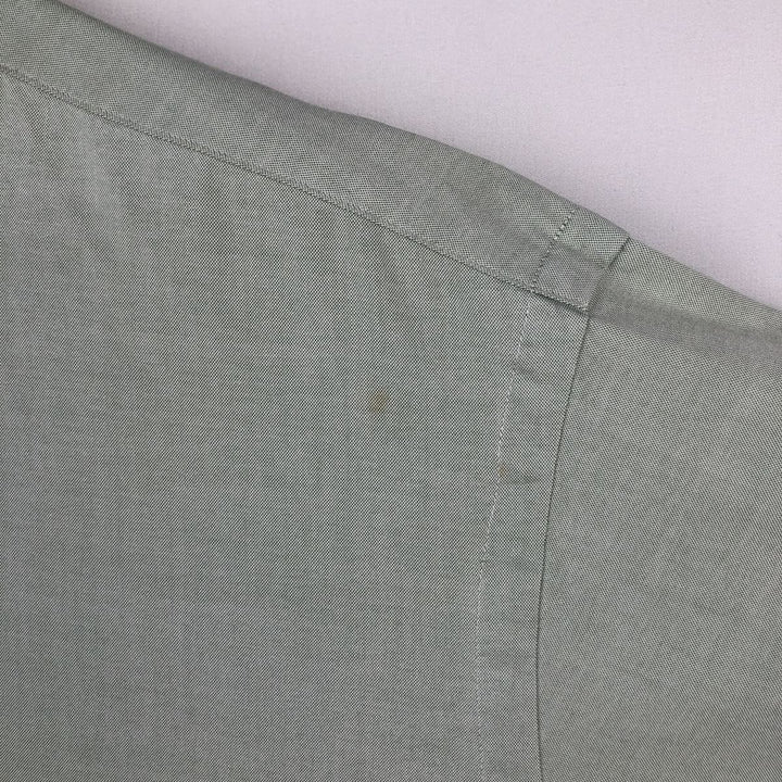 Ralph Lauren Classic Fit Long Sleeve Button Down Shirt Men's XL cotton Khaki type sage green Vintage Second Hand