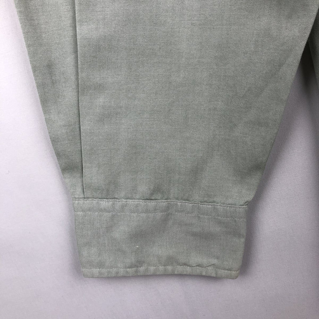 Ralph Lauren Classic Fit Long Sleeve Button Down Shirt Men's XL cotton Khaki type sage green Vintage Second Hand