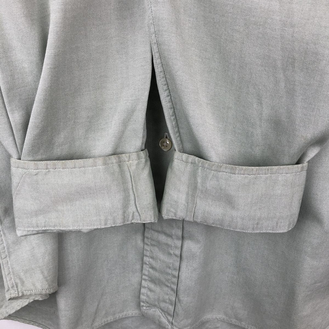 Ralph Lauren Classic Fit Long Sleeve Button Down Shirt Men's XL cotton Khaki type sage green Vintage Second Hand