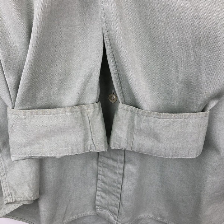 Ralph Lauren Classic Fit Long Sleeve Button Down Shirt Men's XL cotton Khaki type sage green Vintage Second Hand