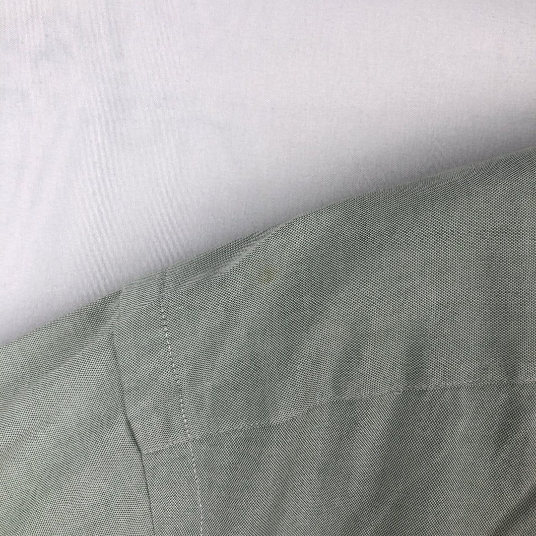 Ralph Lauren Classic Fit Long Sleeve Button Down Shirt Men's XL cotton Khaki type sage green Vintage Second Hand
