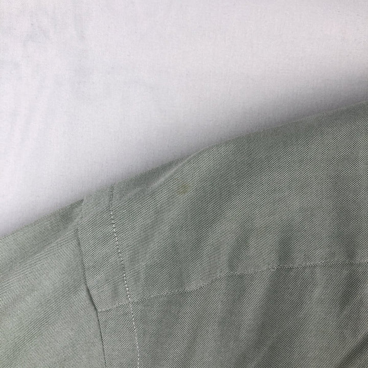 Ralph Lauren Classic Fit Long Sleeve Button Down Shirt Men's XL cotton Khaki type sage green Vintage Second Hand