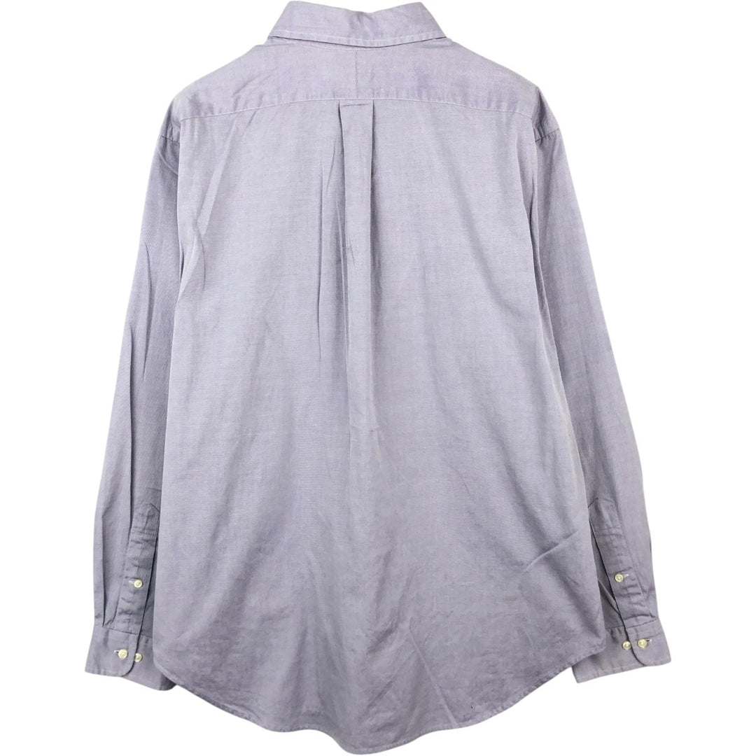 Ralph Lauren Classic Fit Long Sleeve Button Down Shirt, Men's Size L cotton purple type Vintage Second Hand