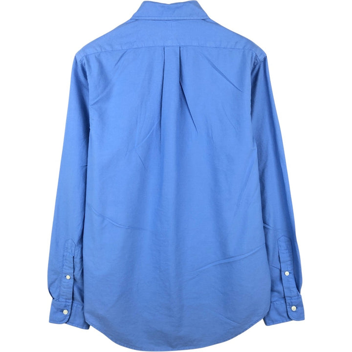 Ralph Lauren long-sleeved button-down shirt, men's size S cotton blue type Vintage Second Hand