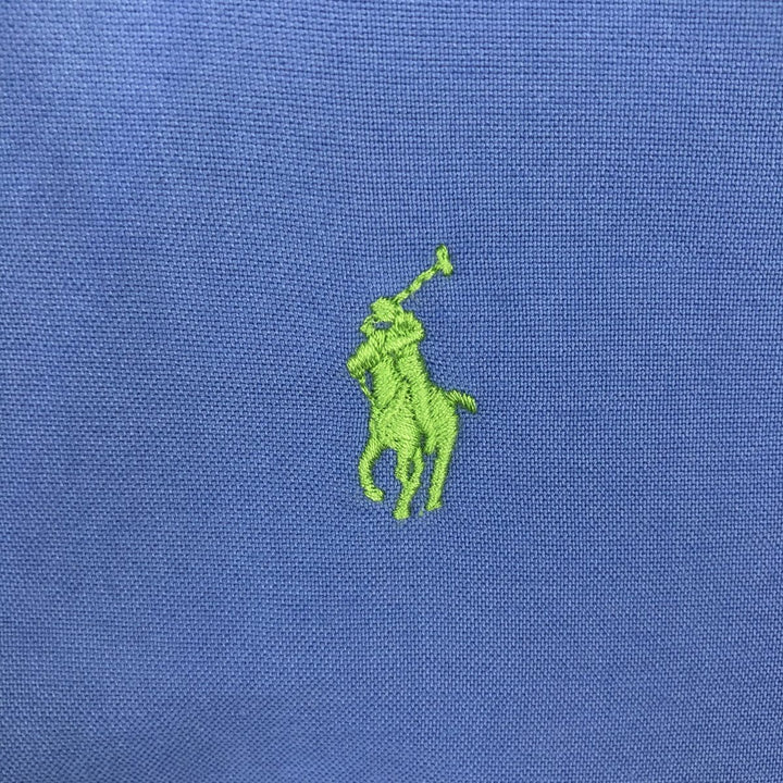 Ralph Lauren long-sleeved button-down shirt, men's size S cotton blue type Vintage Second Hand
