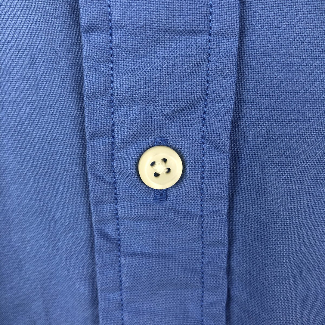 Ralph Lauren long-sleeved button-down shirt, men's size S cotton blue type Vintage Second Hand