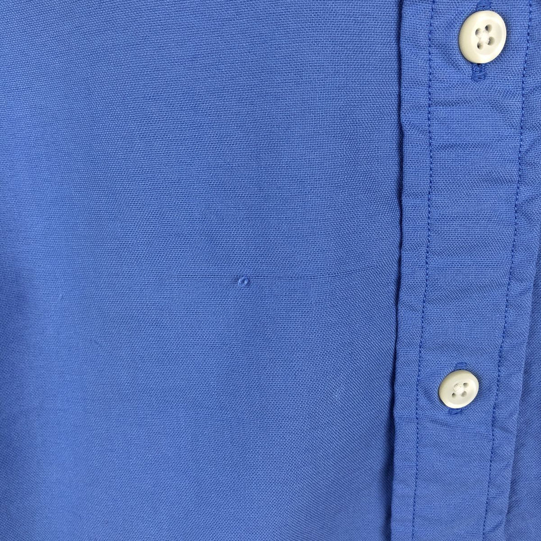 Ralph Lauren long-sleeved button-down shirt, men's size S cotton blue type Vintage Second Hand