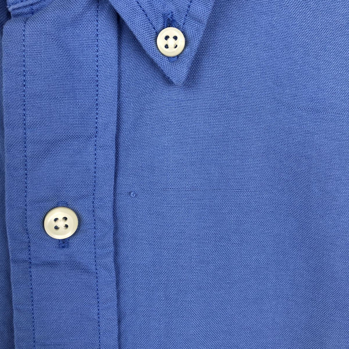 Ralph Lauren long-sleeved button-down shirt, men's size S cotton blue type Vintage Second Hand