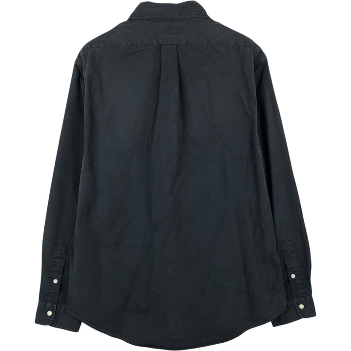 Ralph Lauren CUSTOM FIT long sleeve button down shirt, men's size L cotton black type Vintage Second Hand