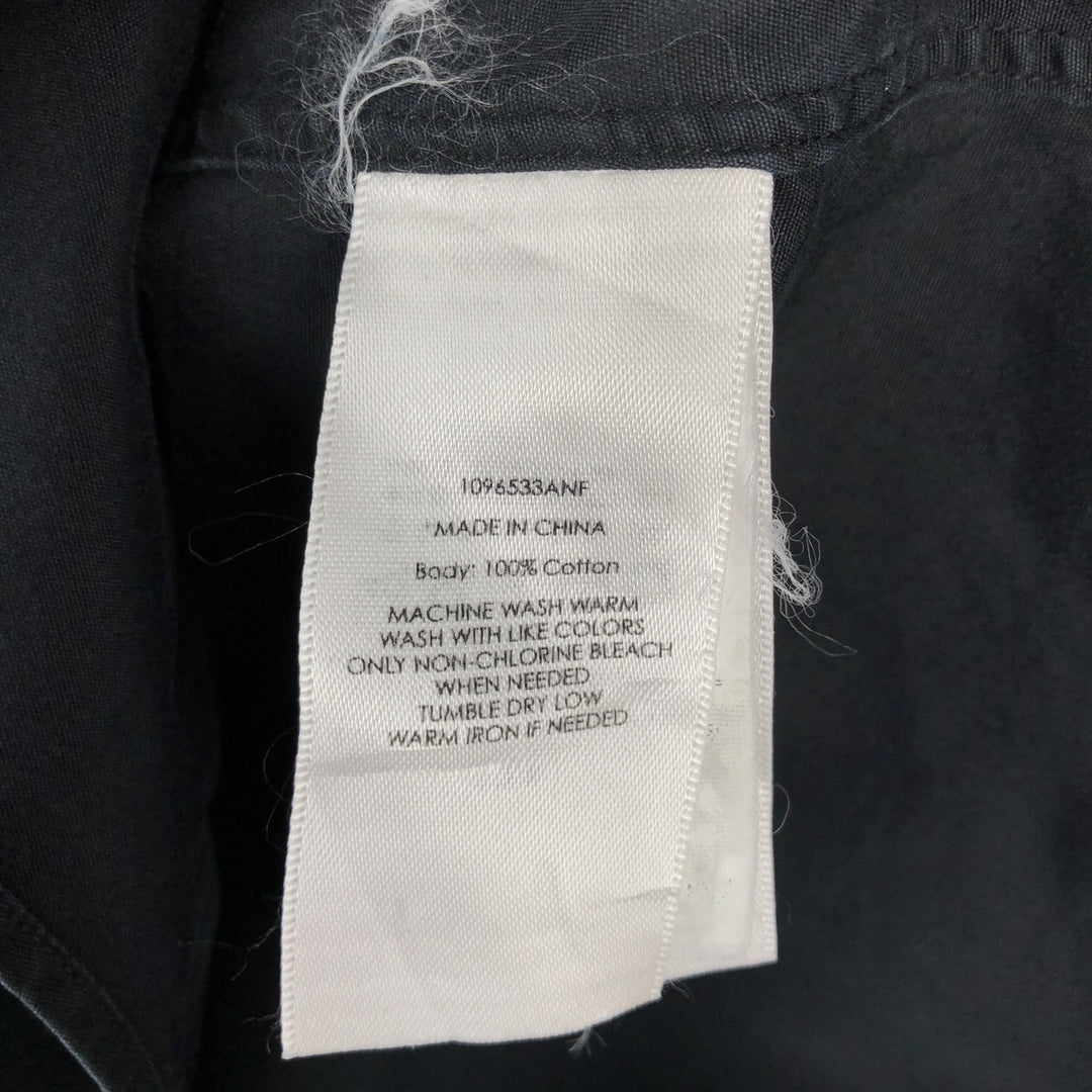 Ralph Lauren CUSTOM FIT long sleeve button down shirt, men's size L cotton black type Vintage Second Hand