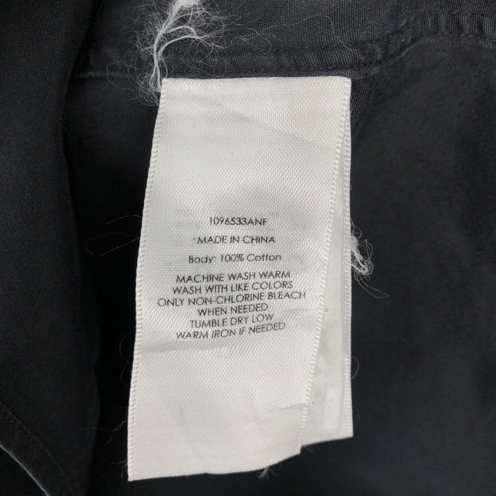 Ralph Lauren CUSTOM FIT long sleeve button down shirt, men's size L cotton black type Vintage Second Hand