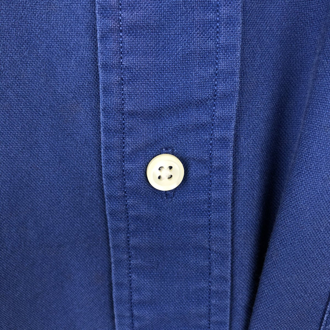 Ralph Lauren The Big Oxford Long-Sleeve Button-Down Shirt, Men's Size XL cotton blue type Vintage Second Hand