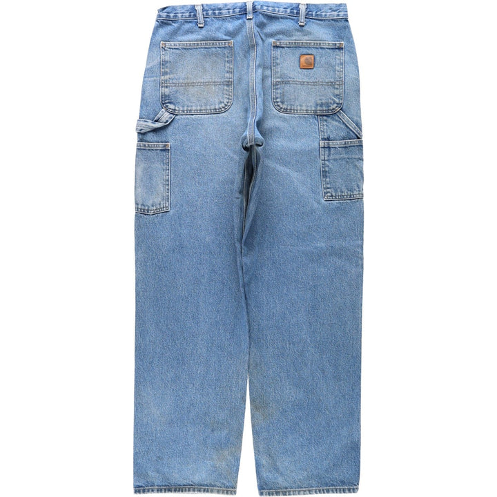 Carhartt ORIGINAL FIT denim painter pants, men's size W35 (approx.) cotton blue type Vintage Second Hand