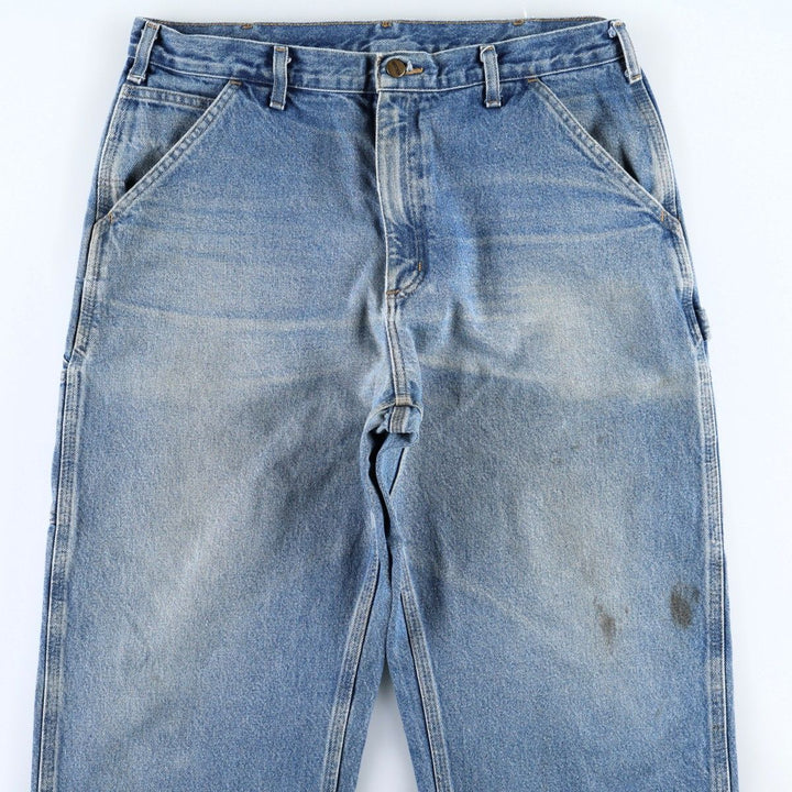 Carhartt ORIGINAL FIT denim painter pants, men's size W35 (approx.) cotton blue type Vintage Second Hand