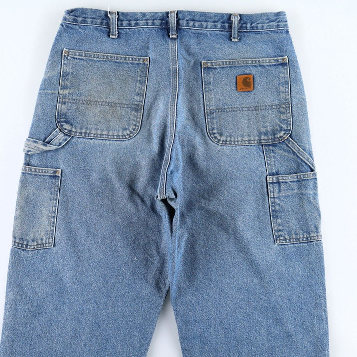 Carhartt ORIGINAL FIT denim painter pants, men's size W35 (approx.) cotton blue type Vintage Second Hand