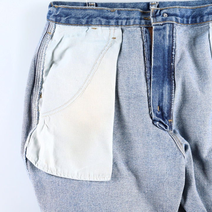 Carhartt ORIGINAL FIT denim painter pants, men's size W35 (approx.) cotton blue type Vintage Second Hand