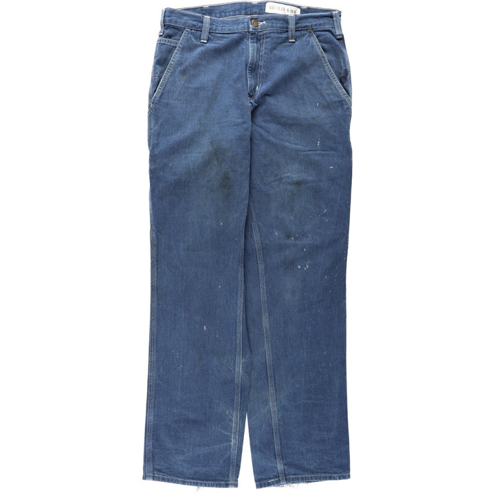 Carhartt Dungaree Fit Denim Painter Pants, Men's, W34 equivalent cotton blue type Vintage Second Hand